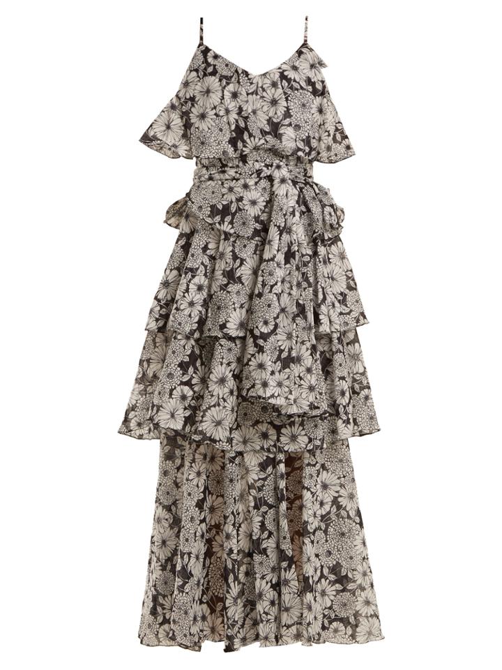 Lisa Marie Fernandez Imaan Ruffled Floral-print Cotton Dress