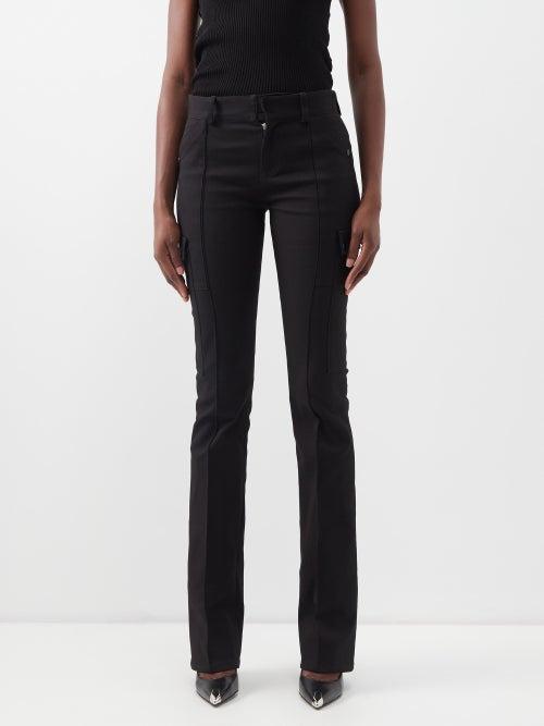 Petar Petrov - Flap-pocket Cotton-blend Trousers - Womens - Black