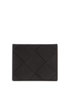 Matchesfashion.com Bottega Veneta - Increcciato-woven Leather Cardholder - Mens - Black