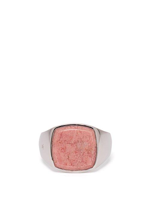 Matchesfashion.com Tom Wood - Cushion Sterling Silver Signet Ring - Mens - Silver