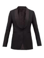 Matchesfashion.com Officine Gnrale - Natalia Single-breasted Wool Tuxedo Jacket - Womens - Black