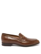 Gucci - Ed Horsebit Leather Loafers - Mens - Brown