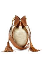 Matchesfashion.com Isabel Marant - Radja Raffia And Leather Cross-body Bag - Womens - Tan Multi