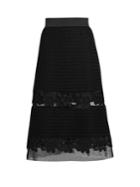 Dolce & Gabbana Sheer-insert Lace Midi Skirt