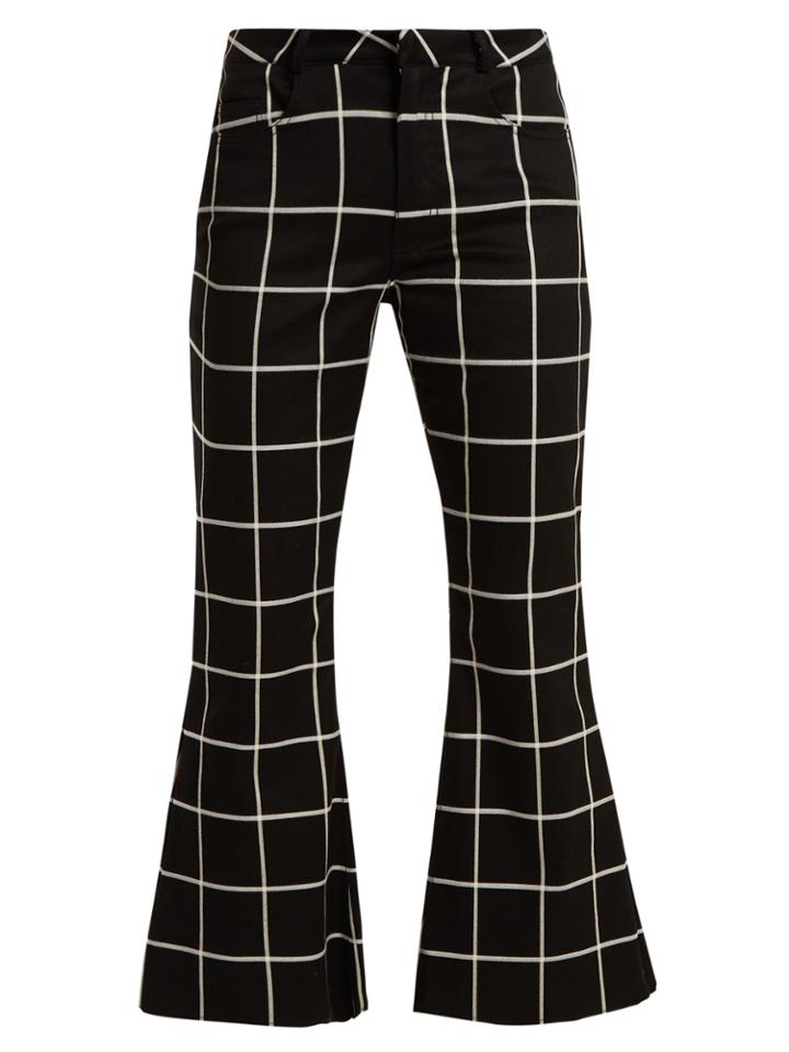 Marques'almeida Checked Slim-leg Cotton-blend Trousers