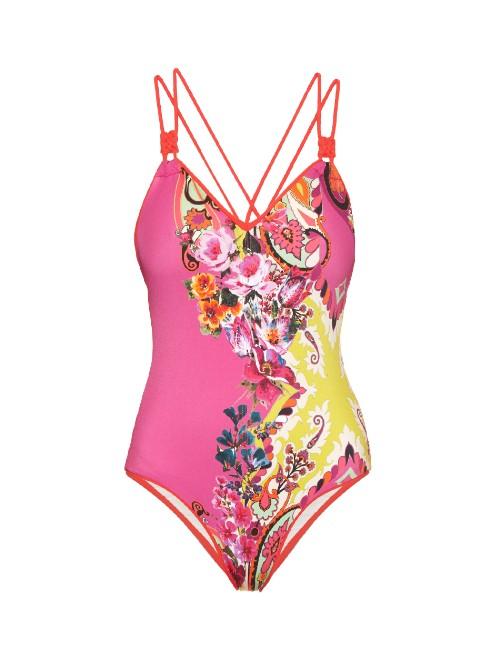 Etro Paisley-print Double-strap Swimsuit