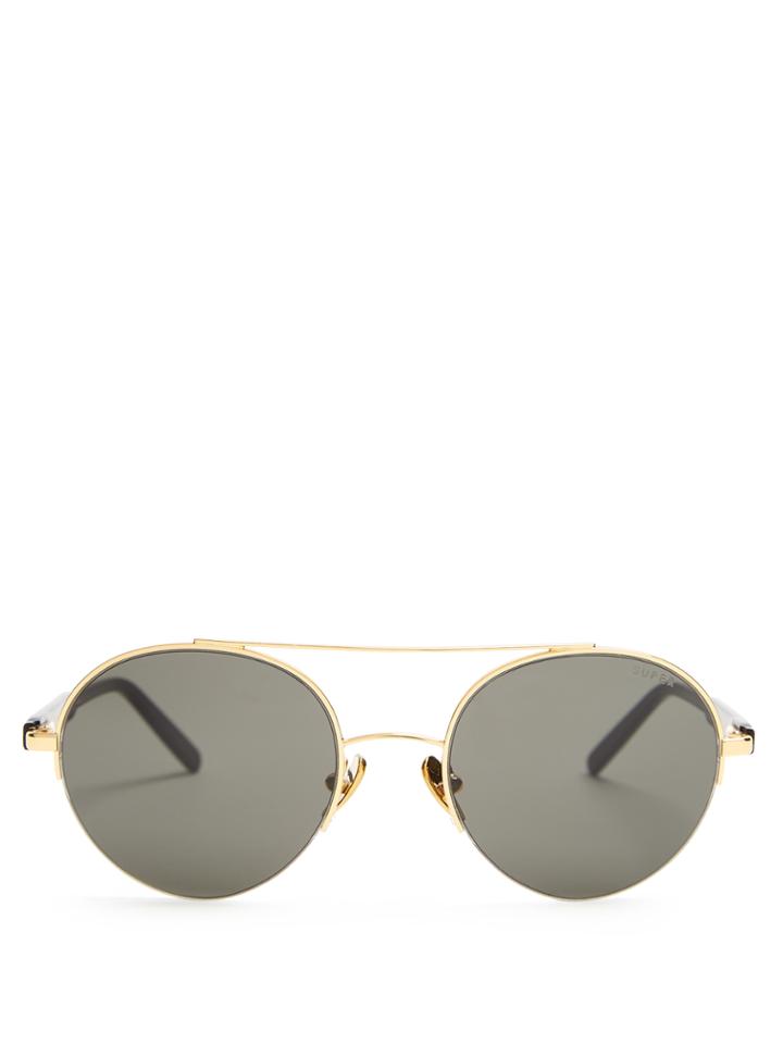 Retrosuperfuture Cooper Panama Round-frame Sunglasses