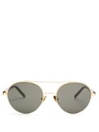 Retrosuperfuture Cooper Panama Round-frame Sunglasses