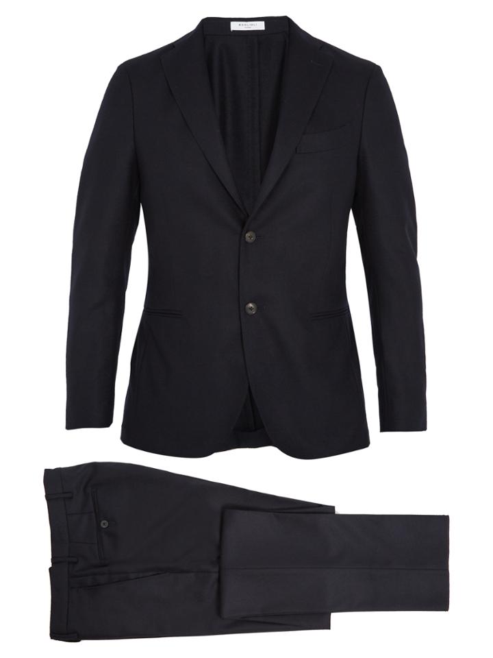 Boglioli Single-breasted Flannel-wool Suit