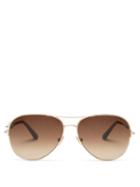 Matchesfashion.com Tom Ford Eyewear - Clark Aviator Metal Sunglasses - Womens - Rose Gold