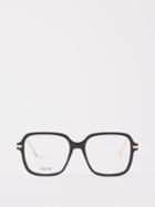 Dior - Gemdioro Oversized Square Acetate Glasses - Womens - 01bk