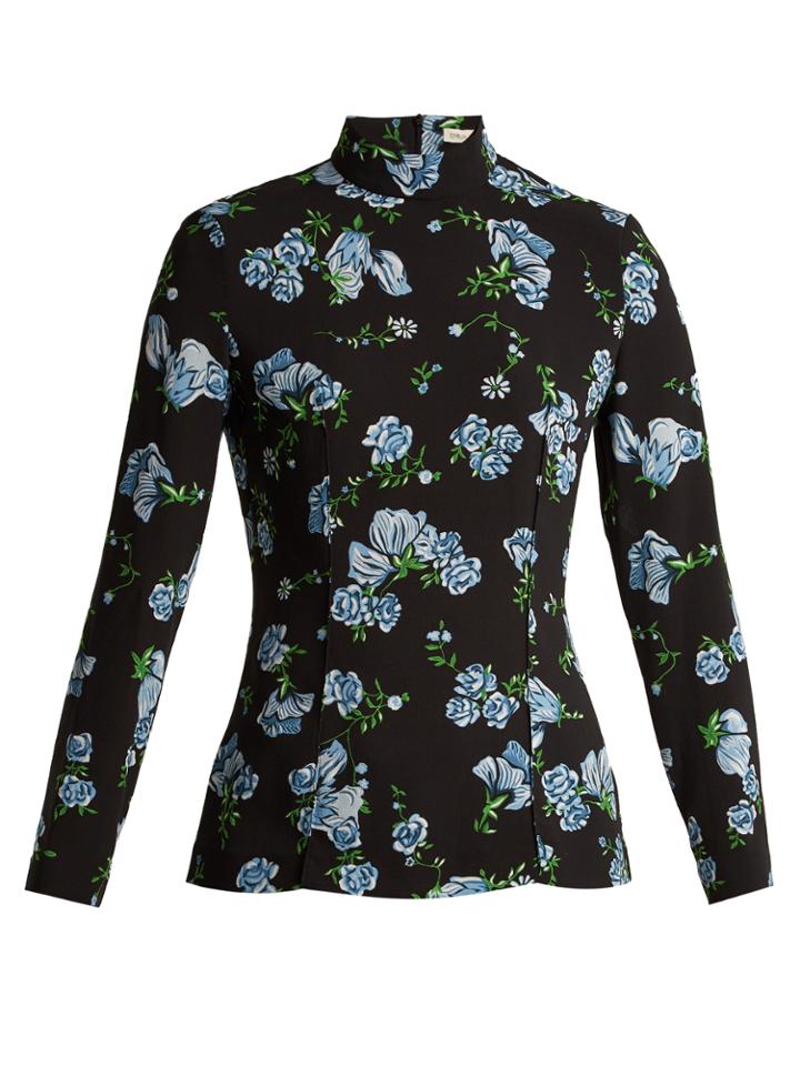 Emilia Wickstead Rhonda Floral-print Blouse
