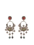Saint Laurent Floral-embellished Clip-on Earrings