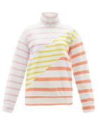 Matchesfashion.com Solid & Striped - The Pullover Colour-blocked Jersey Sweatshirt - Womens - White Multi