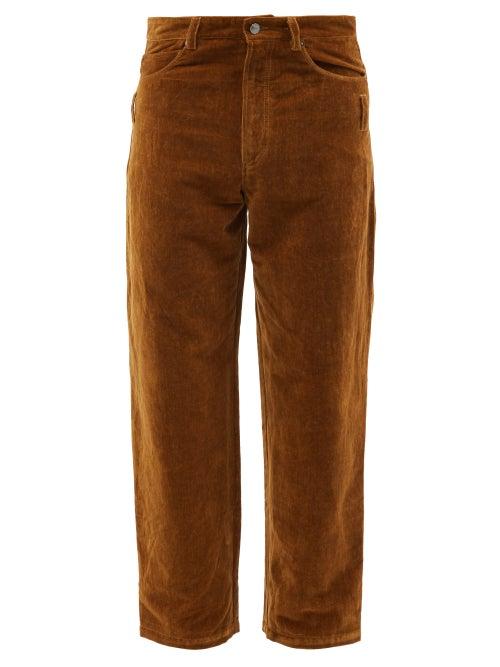 Jacquemus - Corduroy Cotton-blend Straight-leg Trousers - Mens - Brown
