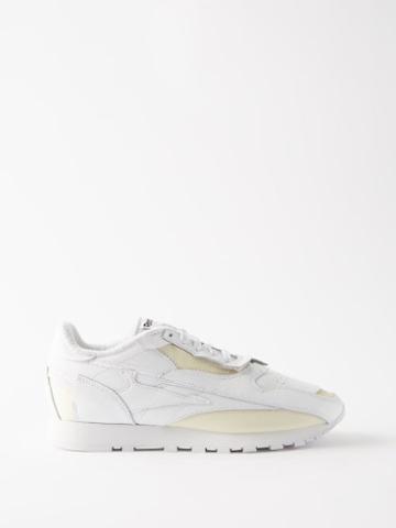 Reebok X Margiela - Memory Of Deconstructed Leather Trainers - Mens - White
