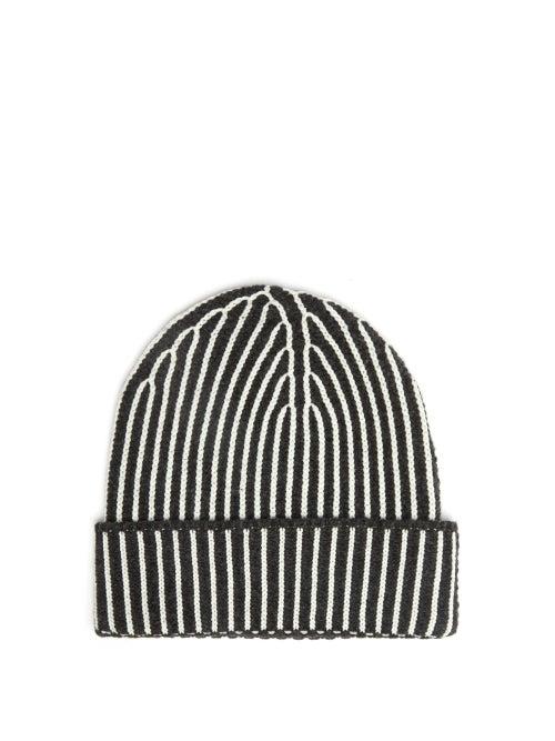 Joseph - Heavy-knit Merino-blend Beanie Hat - Womens - Dark Grey