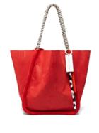 Matchesfashion.com Proenza Schouler - Large Corduroy Effect Suede Tote Bag - Womens - Red