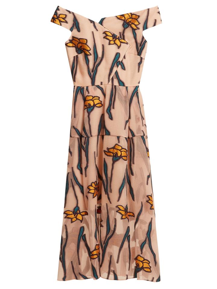 Roland Mouret Noblethorpe Iris Fil Coup Dress