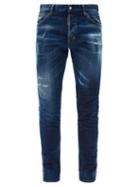 Matchesfashion.com Dsquared2 - Cool Guy Distressed Skinny-leg Jeans - Mens - Blue