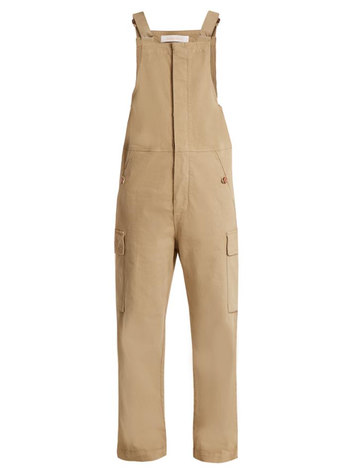 See By Chloé Straight-leg Stretch-cotton Dungarees