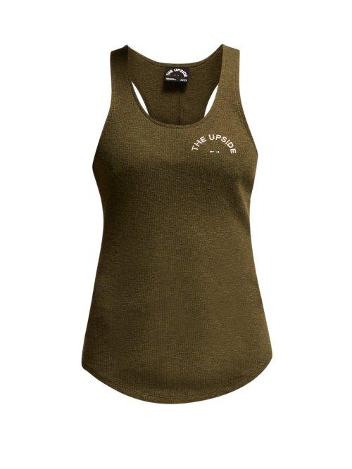 Matchesfashion.com The Upside - Soul Rib Cotton Jersey Tank Top - Womens - Khaki