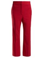 Fendi High-rise Stretch Wool-blend Trousers