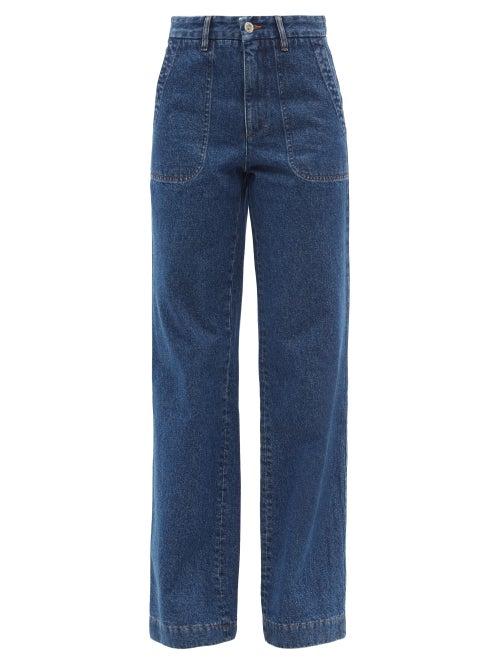 A.p.c. - Seaside High-rise Wide-leg Jeans - Womens - Mid Denim