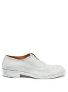 Matchesfashion.com Maison Margiela - Icons Painted Leather Derby Shoes - Mens - White