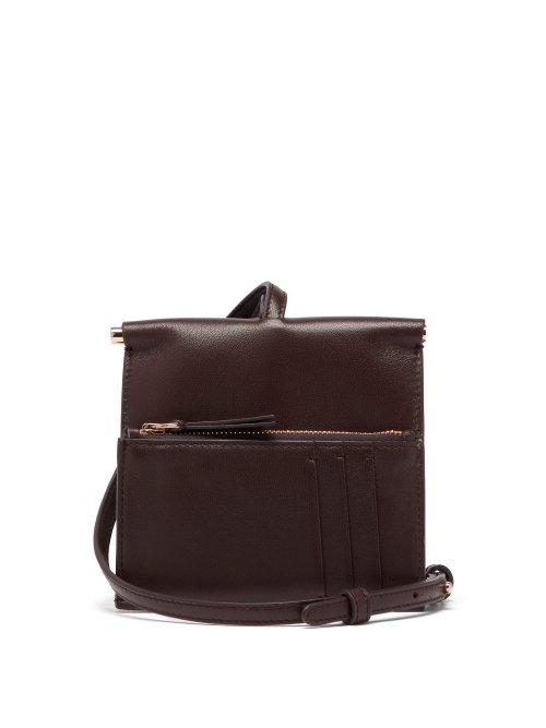 Matchesfashion.com Gabriela Hearst - Maria Leather Necklace Bag - Womens - Burgundy