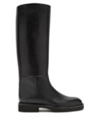 Matchesfashion.com Khaite - Derby Leather Knee-high Boots - Womens - Black