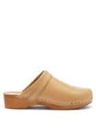 Isabel Marant - Thalie Leather Clogs - Womens - Beige