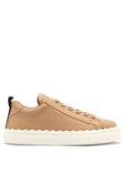 Matchesfashion.com Chlo - Lauren Low Top Leather Trainers - Womens - Nude