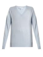 Frame Oversized V-neck Cashmere Sweater
