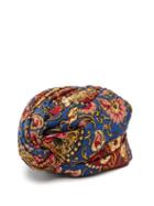 Matchesfashion.com Gucci - Floral Brocade Turban Hat - Womens - Blue