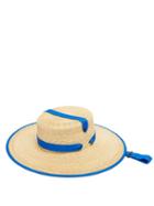 Matchesfashion.com Lola Hats - Zorro Wide Brim Straw Hat - Womens - Blue
