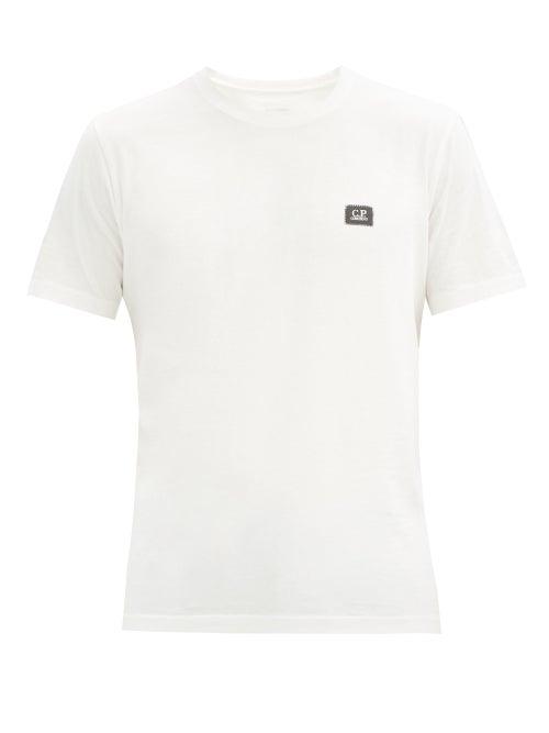 Matchesfashion.com C.p. Company - Logo-patch Cotton-jersey T-shirt - Mens - White