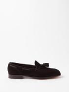 Edward Green - Belgravia Tasselled Suede Loafers - Mens - Black