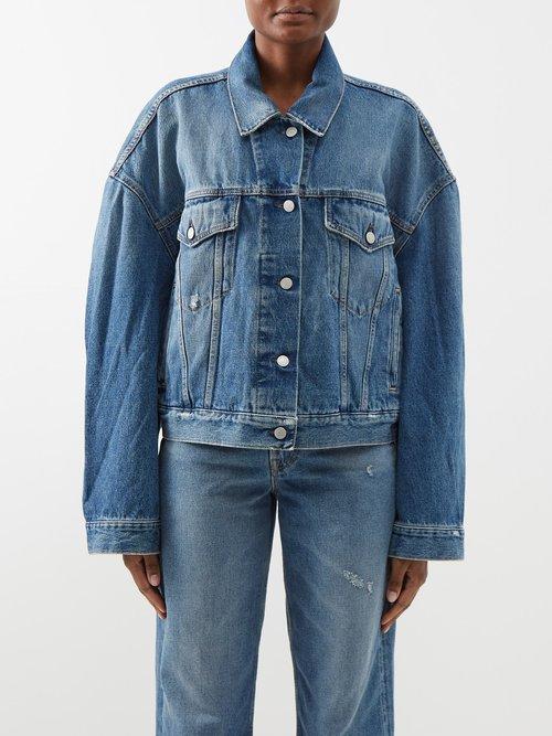 Acne Studios - Oversized Denim Jacket - Womens - Mid Blue