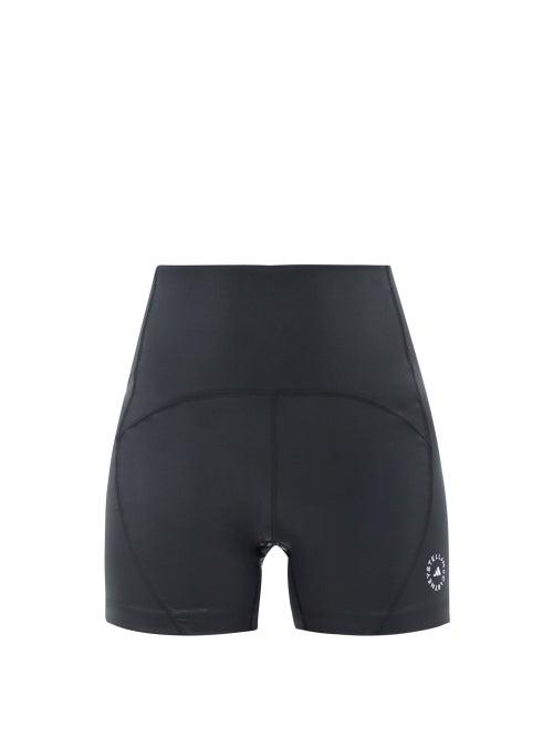 Adidas By Stella Mccartney - Truestrength Recycled Fibre-blend Shorts - Womens - Black