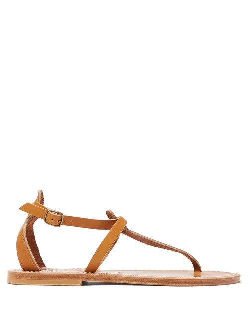 Matchesfashion.com K.jacques - Buffon Ankle Strap Leather Sandals - Womens - Tan