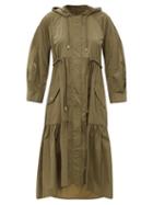 Matchesfashion.com Weekend Max Mara - Nora Raincoat - Womens - Dark Green