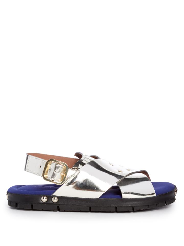 Marni Fusbett Leather Sandals