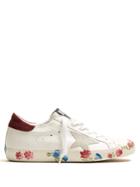 Golden Goose Deluxe Brand Super Star Low-top Floral-print Leather Trainers