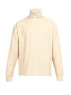 Matchesfashion.com Lemaire - Cotton Jersey Funnel Neck Sweater - Mens - Cream