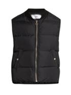 Ami Ribbed-neck Quilted Gilet