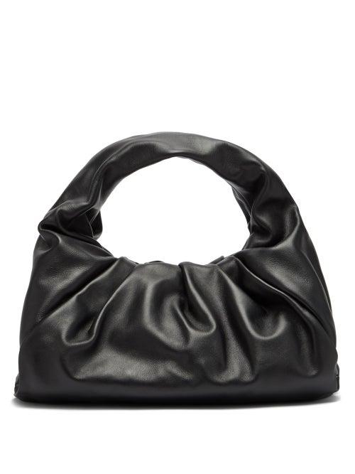 Matchesfashion.com Bottega Veneta - The Shoulder Pouch Small Leather Bag - Womens - Black