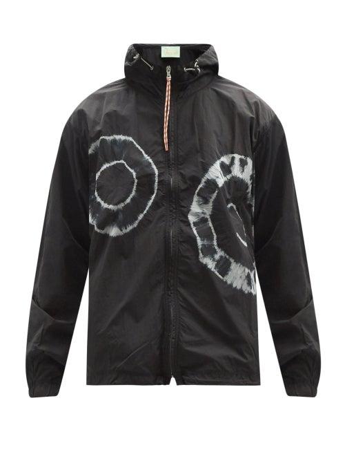 Matchesfashion.com Aries - Oversized Tie-dye Windbreaker Jacket - Mens - Black Grey