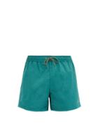 Matchesfashion.com Paul Smith - Zebra-patch Swim Shorts - Mens - Green
