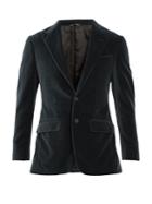 Thom Sweeney Single-breasted Velvet Blazer